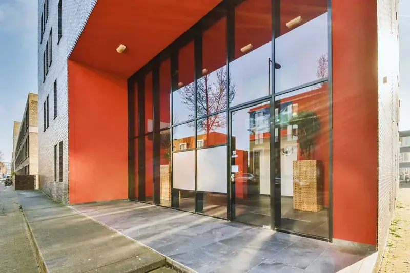 Clean storefront glass on a commercial property